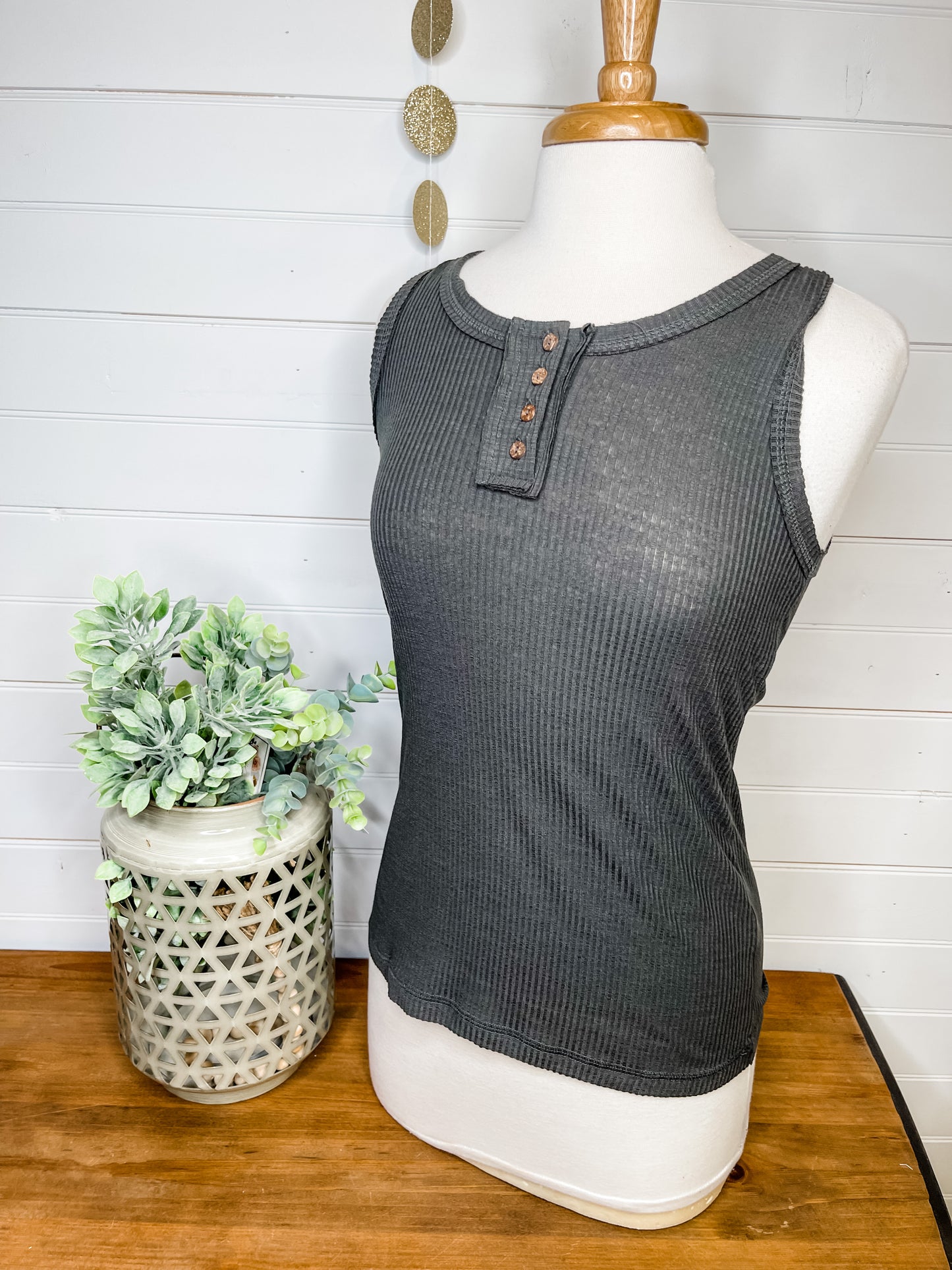 Ribbed Basic Tank Top