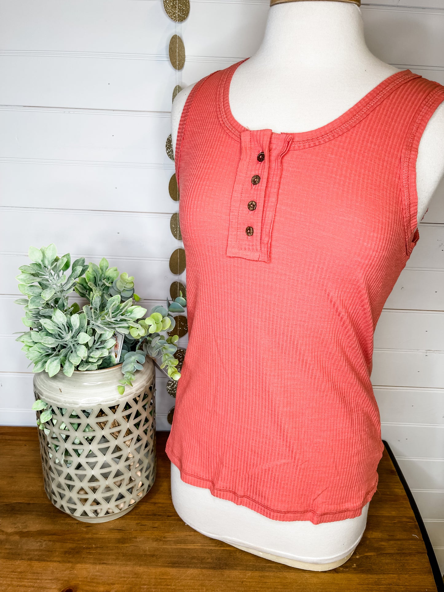 Ribbed Basic Tank Top