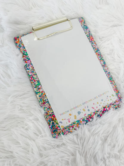 Small Confetti Clipboard