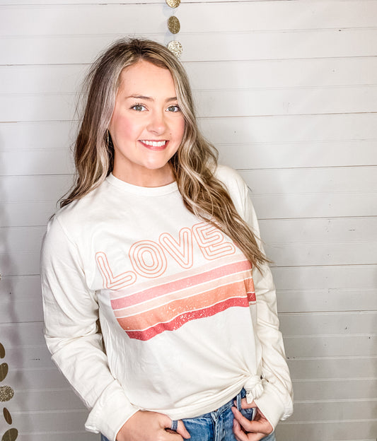A Little Retro Love - Graphic Long Sleeve