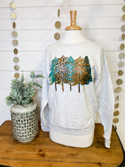 Christmas Forest Trees Sweatshirt