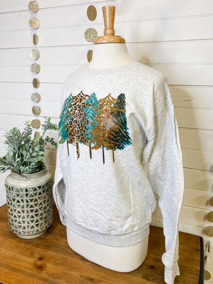 Christmas Forest Trees Sweatshirt