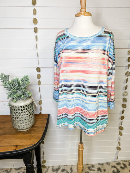 Textured Multi Vintage Top