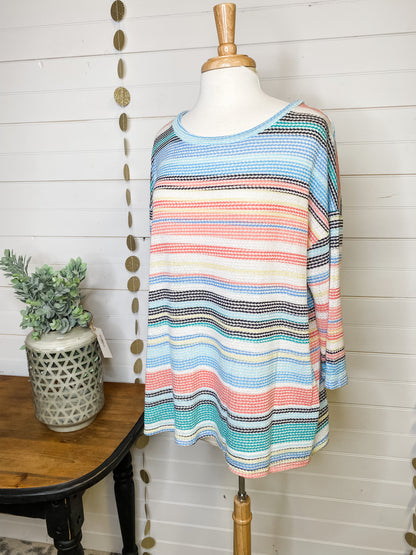 Textured Multi Vintage Top