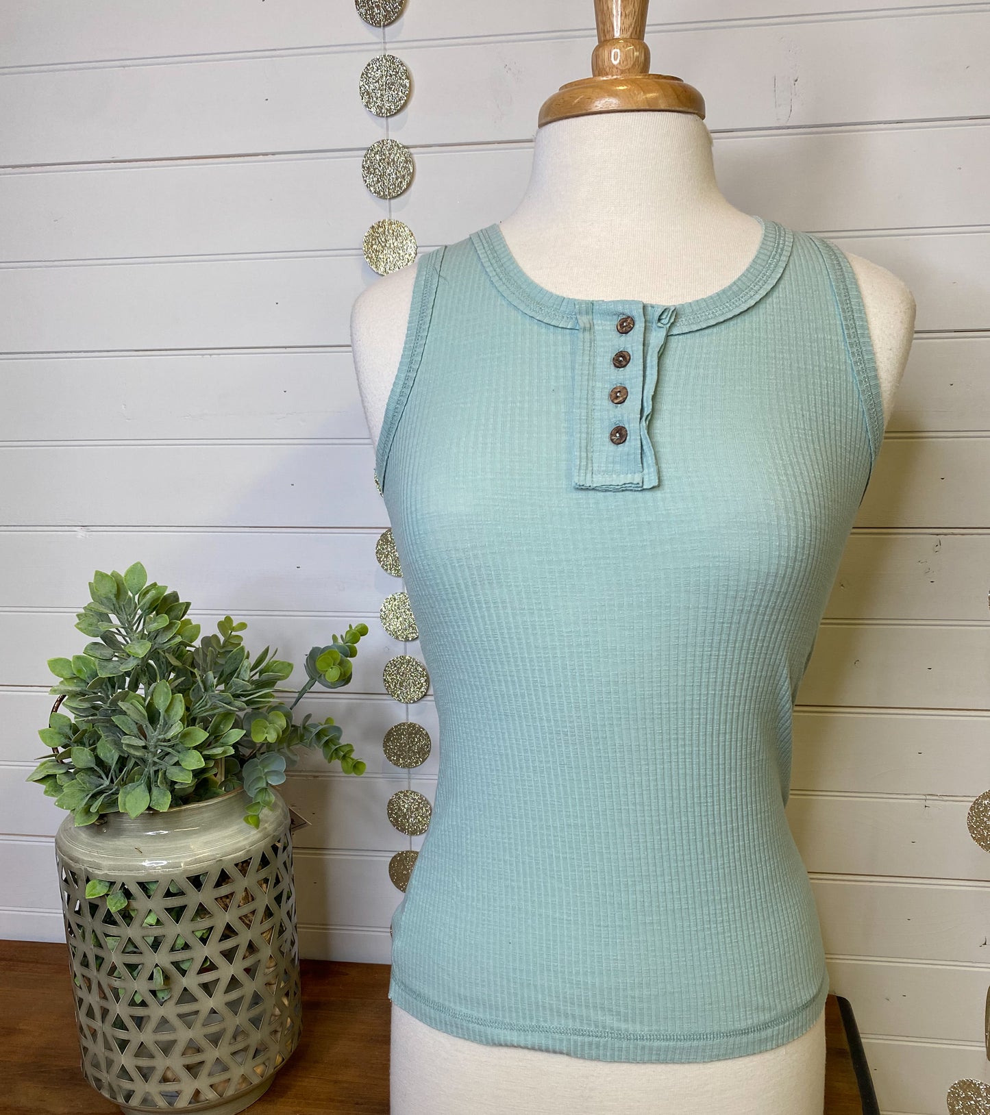 Ribbed Basic Tank Top