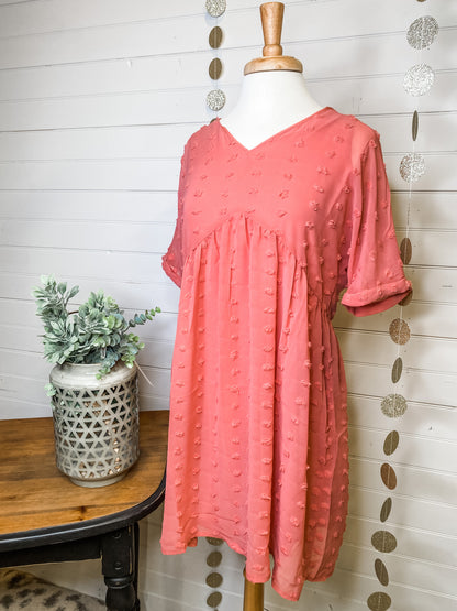 Sweet and Chic Swiss Dot Dress