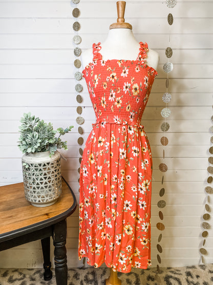 Smock My Top Sunflower Midi Dress