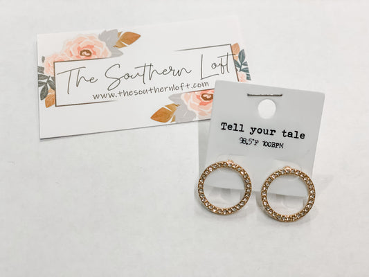 Around the World Round Stud Earrings
