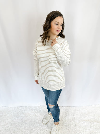 That's a Mix Long Sleeve Striped Top