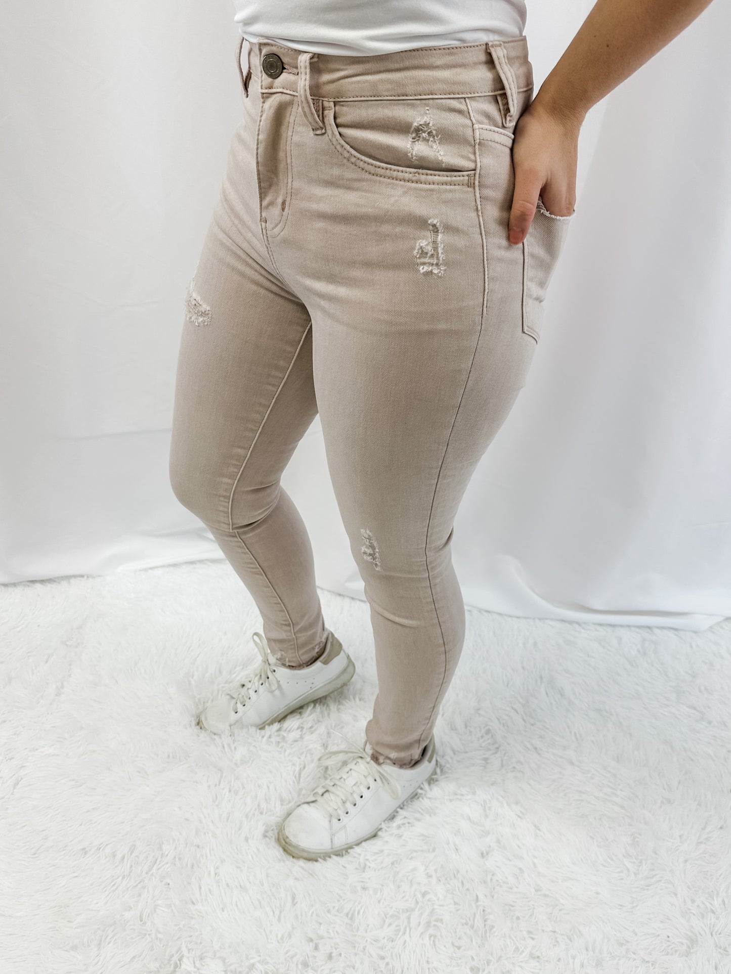 Vintage Peony Skinny Jeans