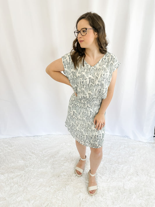 Leopard Smocked Dress