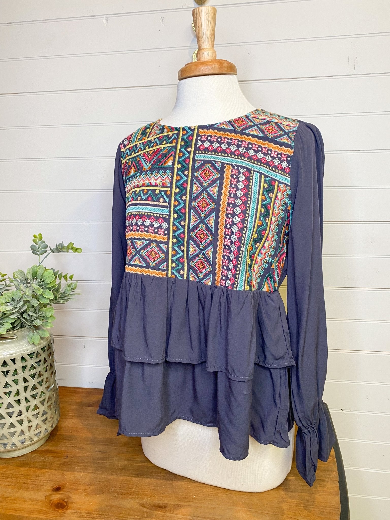Almost Midnight Long Sleeve Top - The Southern Loft