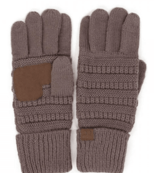 CC Beanie Smart Touch Glove in gray