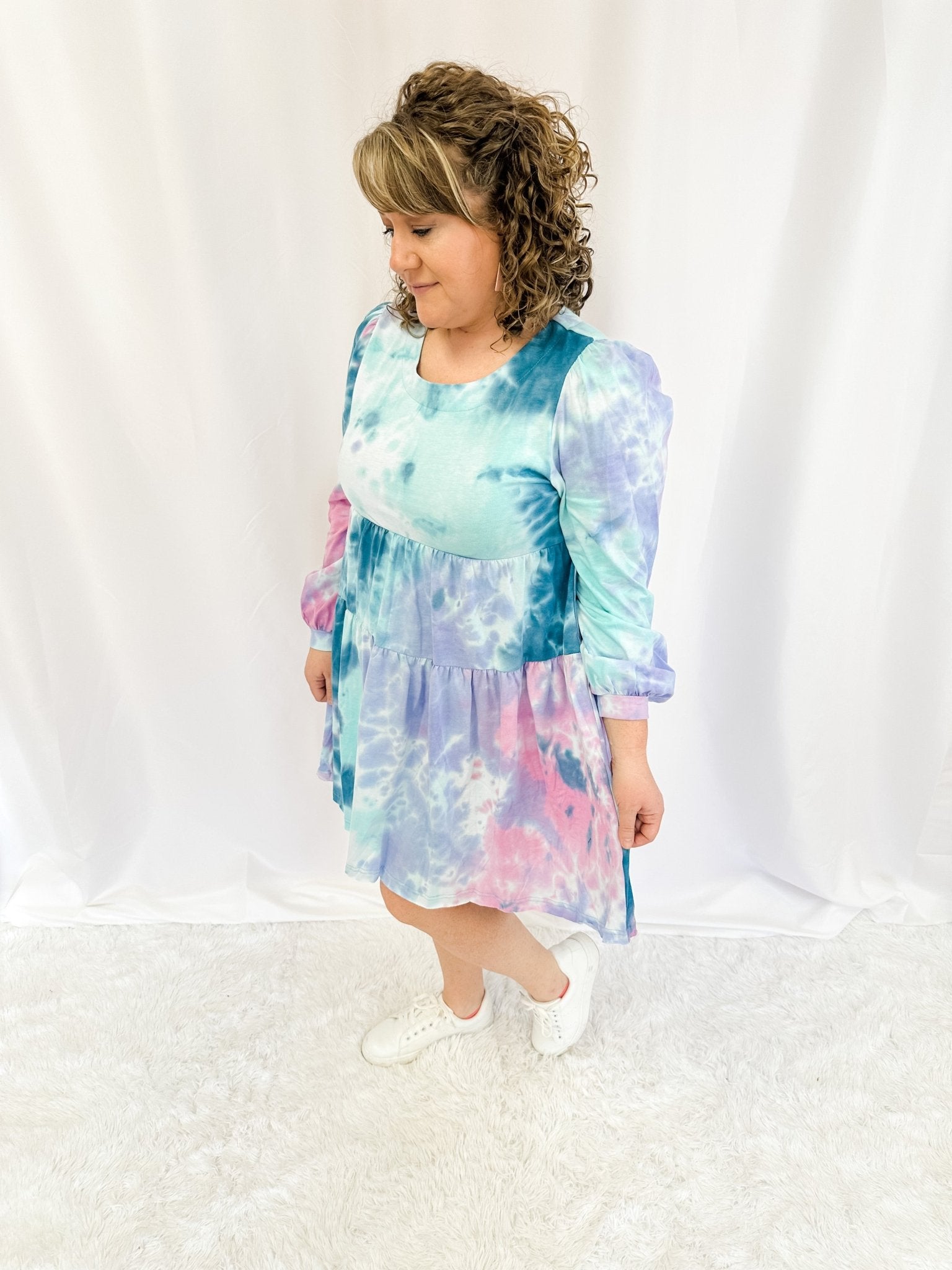 Moment In The Sun Tie - Dye Dress - The Southern Loft