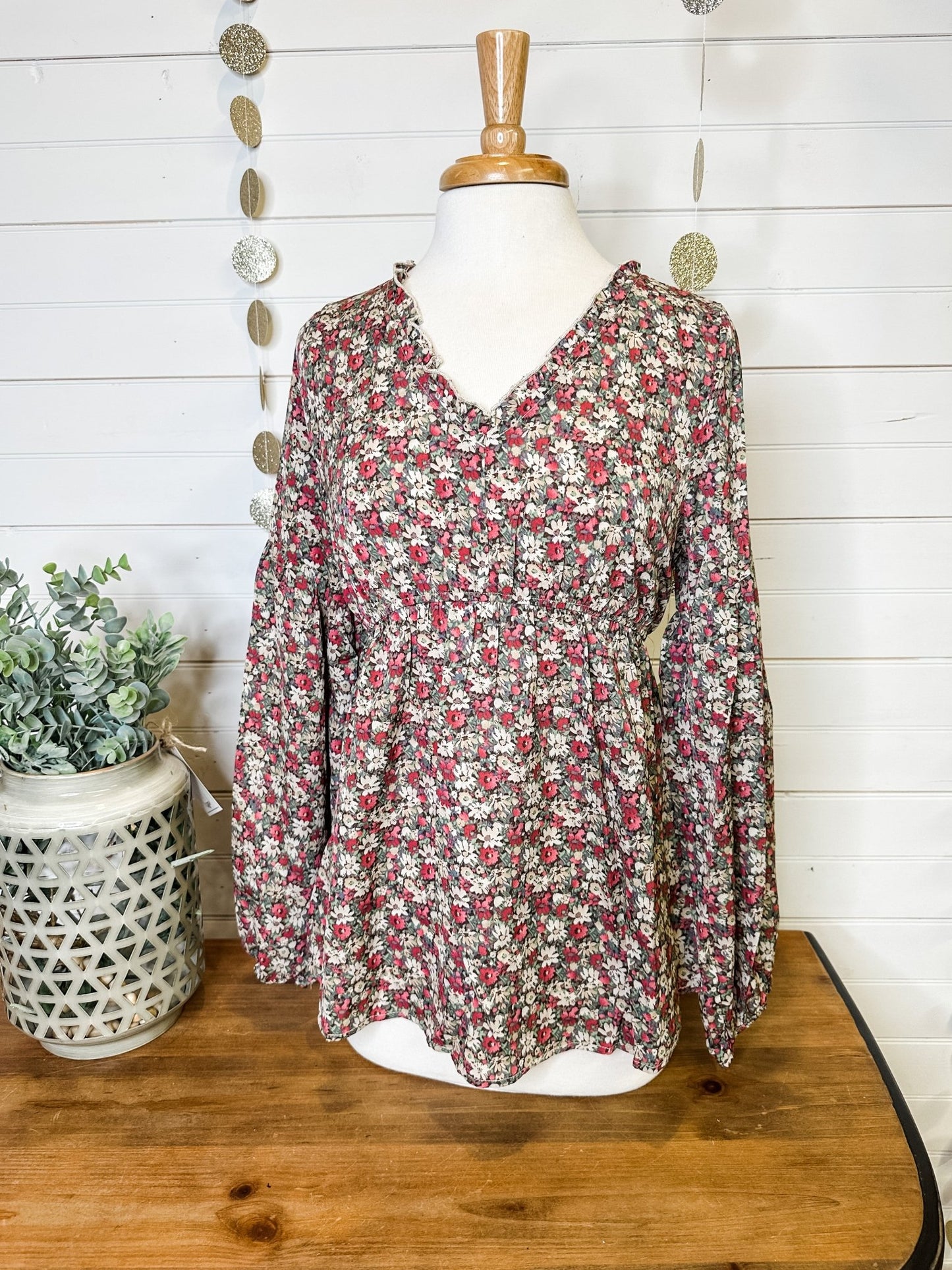 Time After Time Floral Top - The Southern Loft